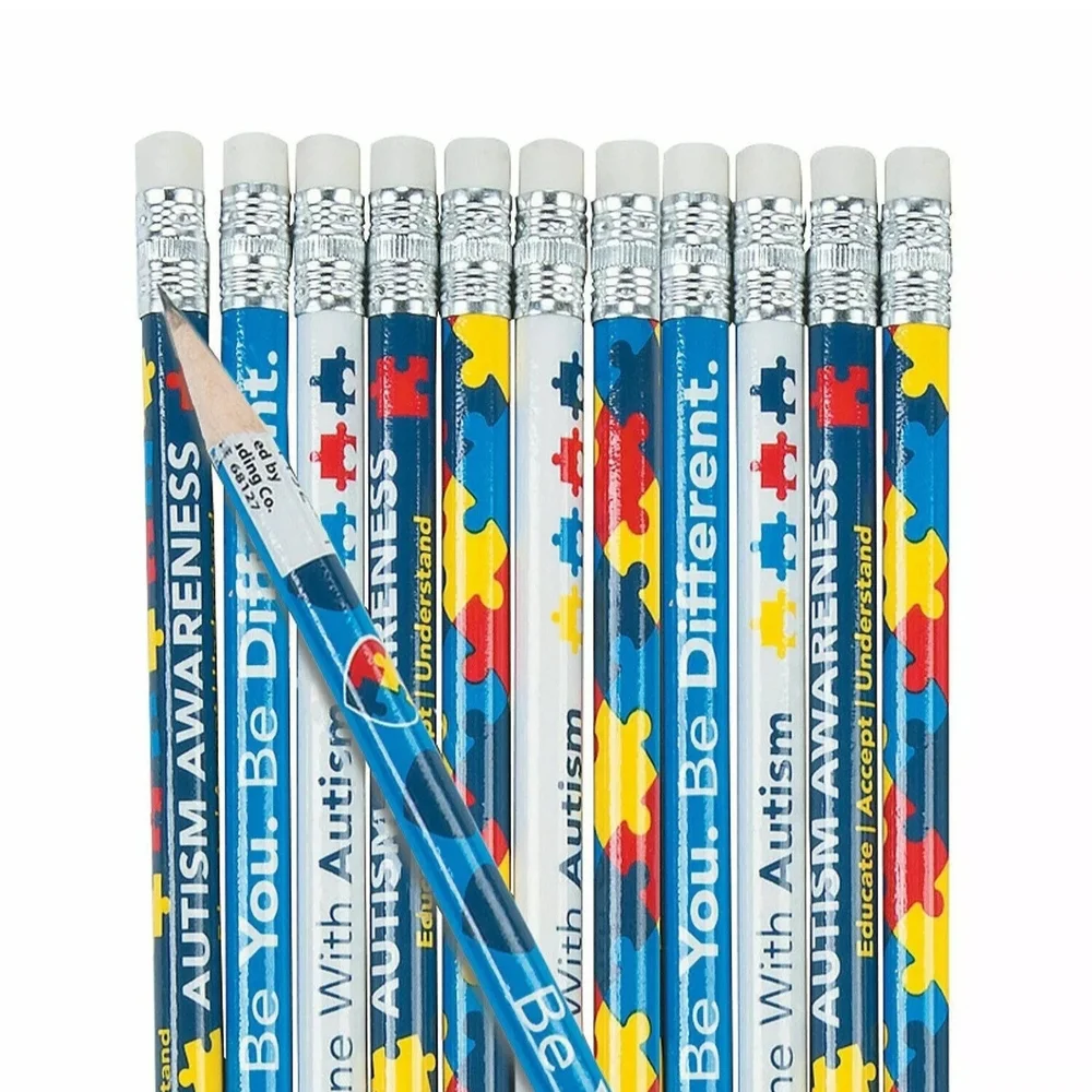 Autism Awareness Bundle -36 Bracelets, 24 Magnets, 24 Pencils and 900 Stickers